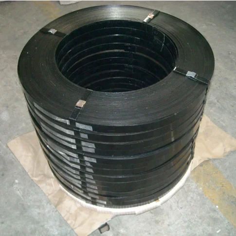 Black painted steel strip Strong tensile force Spring Steel Strip decorative carbon steel strip