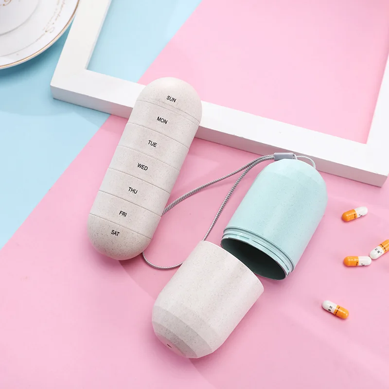 N1162   7 Days Weekly Pill Case Medicine Tablet Dispenser Sealed Splitters Pill Travel Storage Organizer Container Pill Box