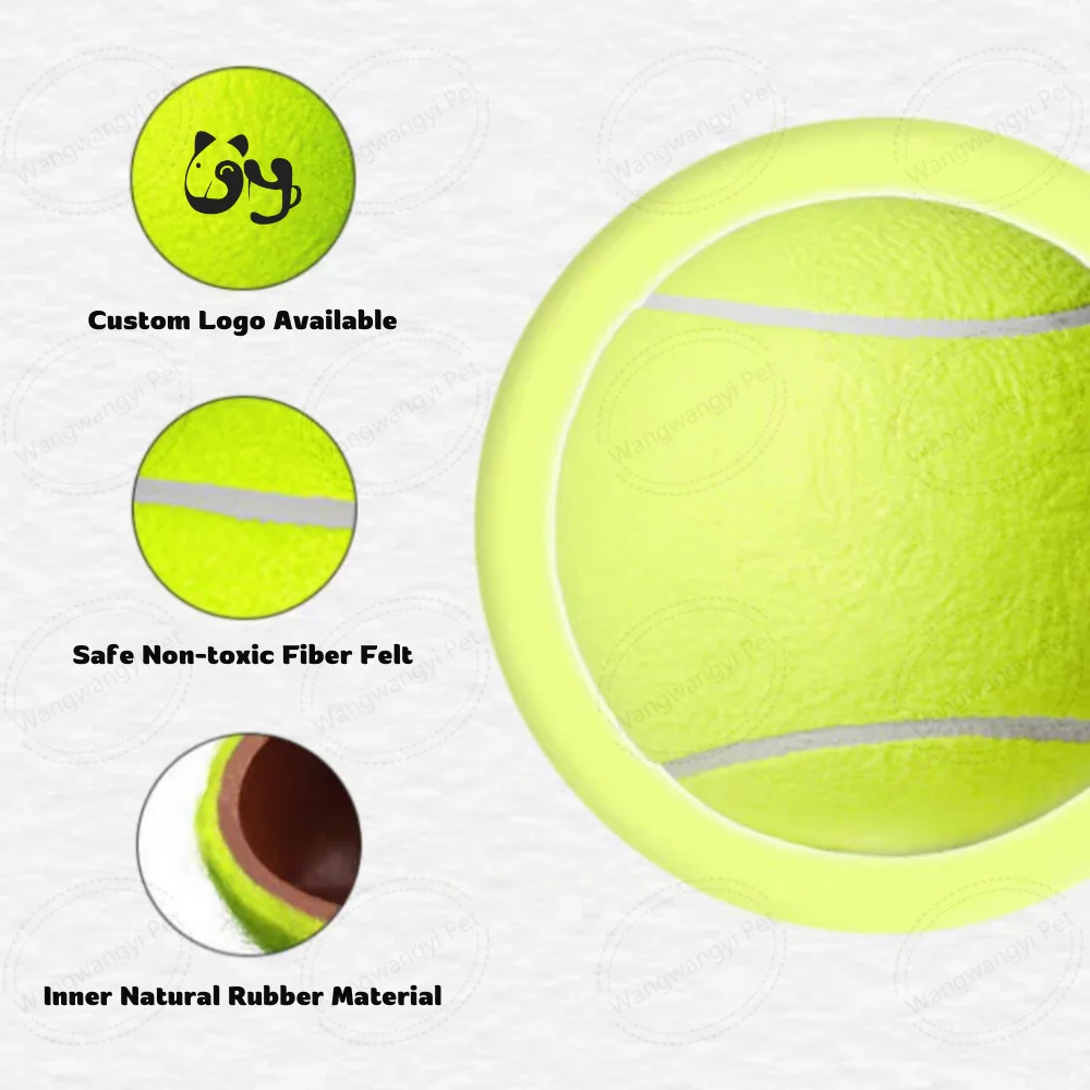 24cm Inflatable Giant Tennis Ball Custom LOGO Mega Jumbo Pet Toy Ball Outdoor Cricket