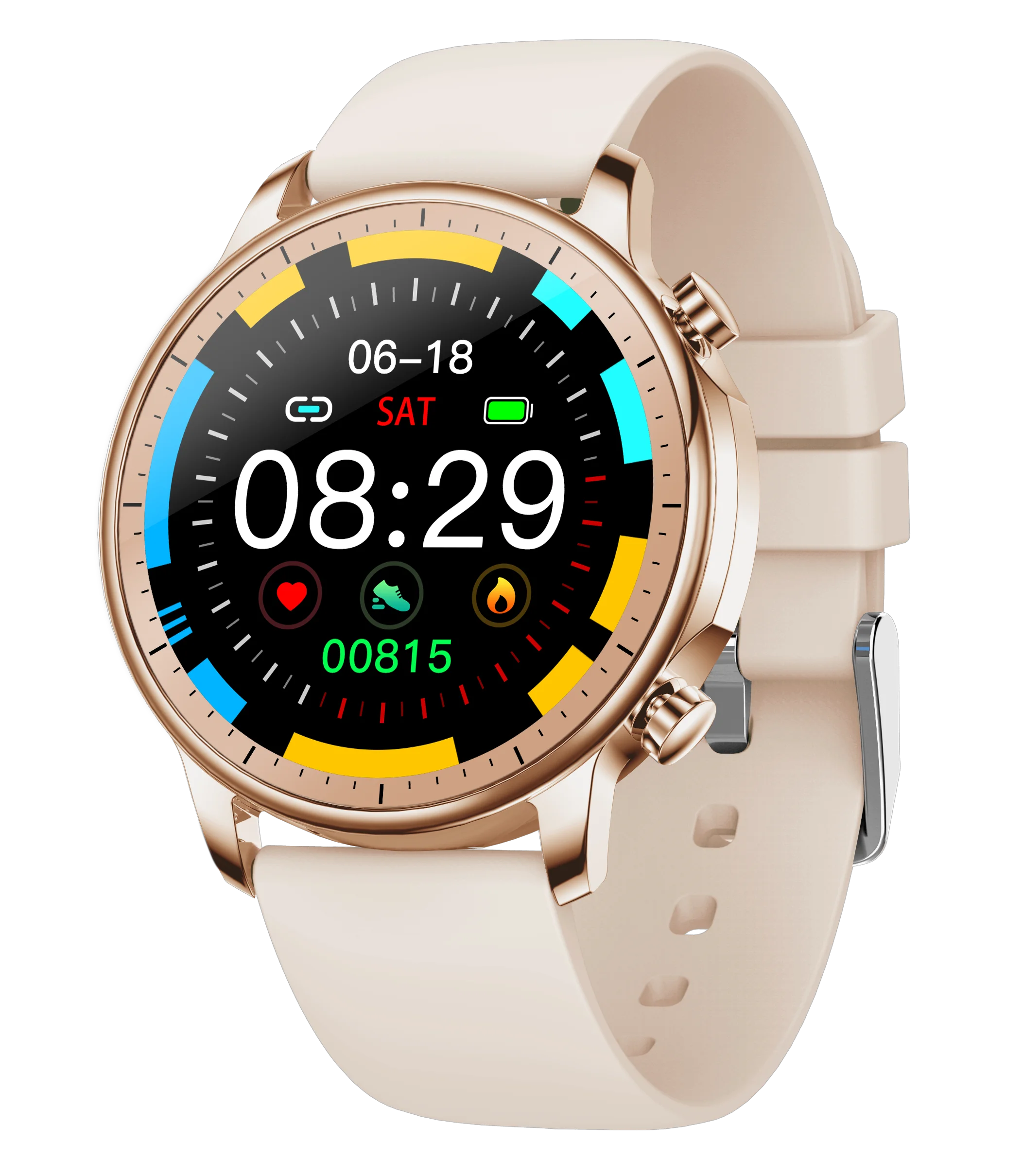 2021 Новый V23 мульти сенсорный экран полный круглый экран умные часы с монитором сердечного ритма, измеритель артериального давления, уровня кислорода в крови пользовательские циферблат smartwatch