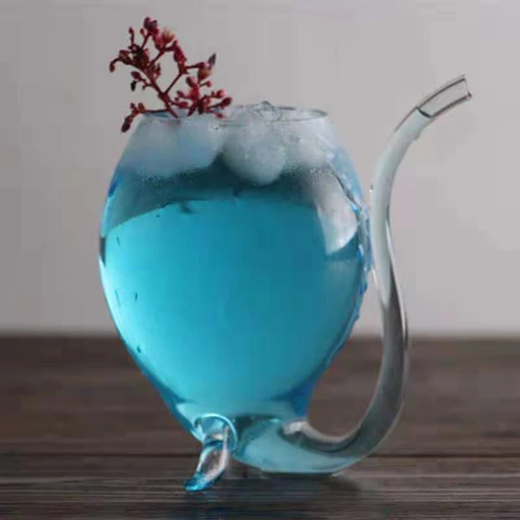 Vampire Cocktails And Mixed-Drinks Cup With Straw Bar Glass Martini Cup High Borosilicate