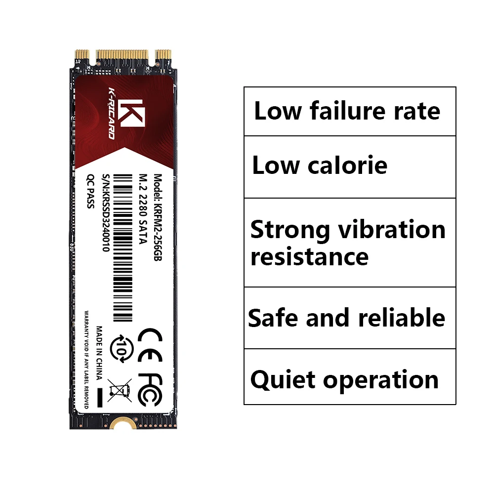 K-ricard 2280 NGFF M.2 Ssd 512GB 1TB 256GB Internal Hard Disk M2 SATA SSD Solid State Drive