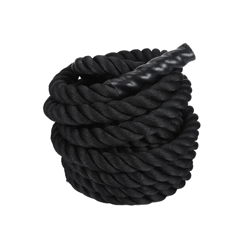 Durable 9 Meter Outdoor Climbing Battle Ropes Long Cycle Corrosion Resistance 38MM Nylon for Men