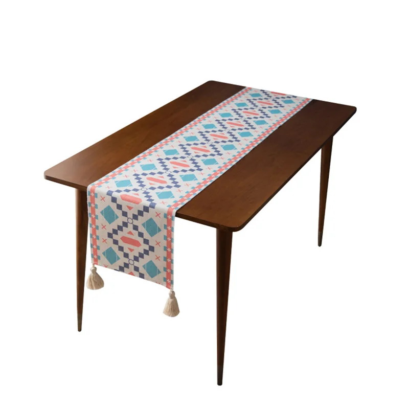 2022 пользовательский Декор для кухни вечеринки свадьбы скатерть из хлопчатобумажной ткани в стиле бохо украшение стола