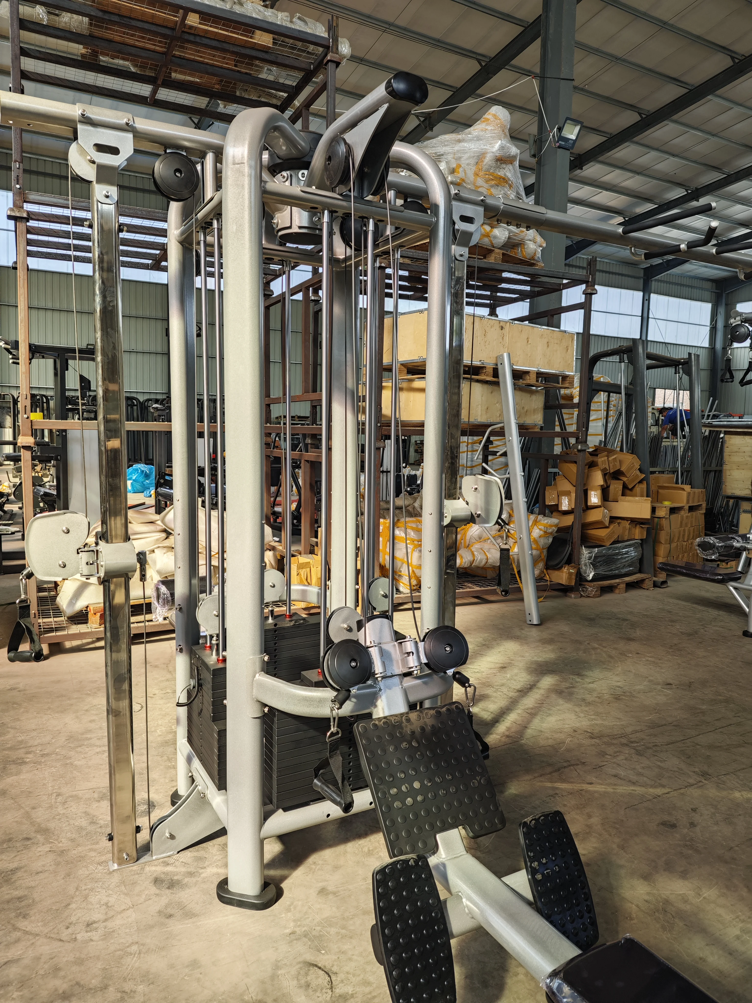Commercial Fitness Equipment Strength Machine Pin Select Steel Cable Motion MJ8 Multi Jungle 8 Station for Gym Exercise