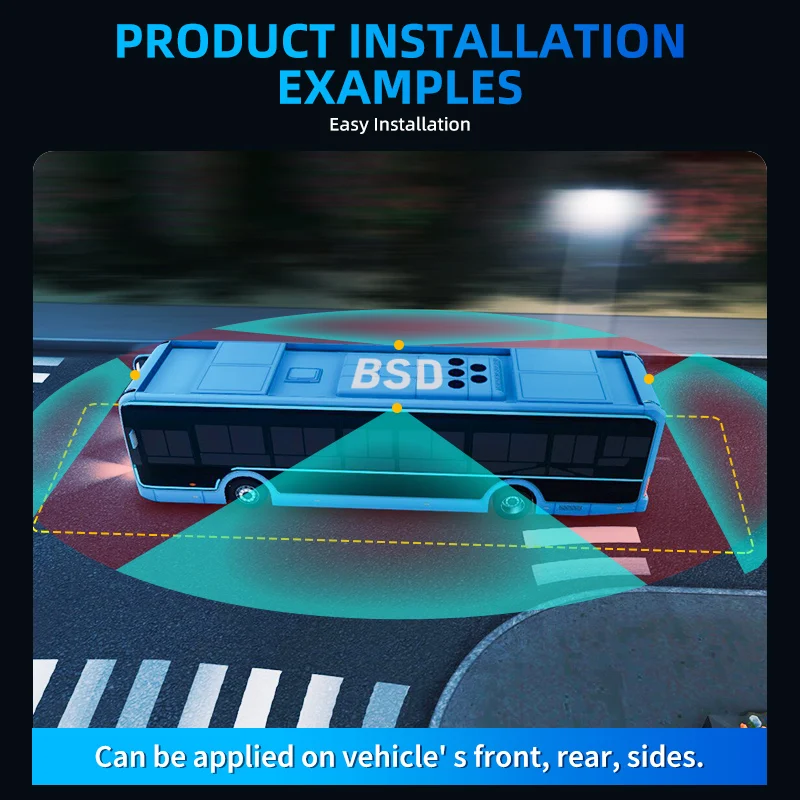 CareDrive 1080P Rear View AI BSD Camera System with Night Vision Pedestrian & Vehicle Detection AHD Image Sensor