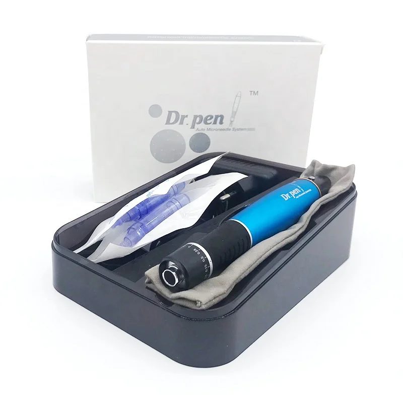 Medspa serum filling and rechargeable microneedling pen nano needle cartridge hair loss regrowth derma pen A1-W