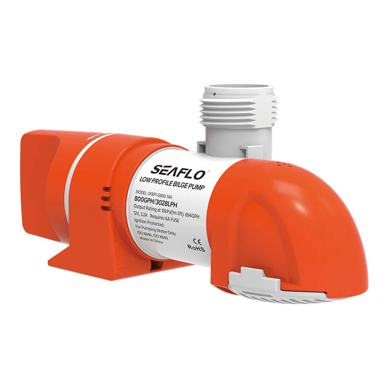 SEAFLO 14A Series Narrow Low Profile Water Level Sensing Automatic Bilge Pumps  12 volt pump
