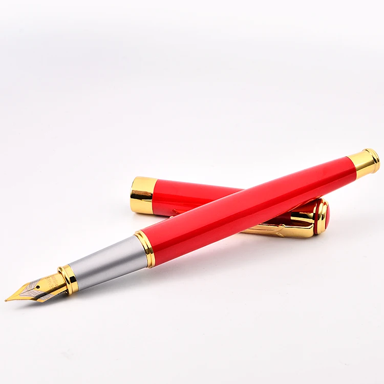 Wholesale and Retail Custom Metal Pen Logo Welcome Luxury Writing Pen Classic Fountain Pen Stylo Plume