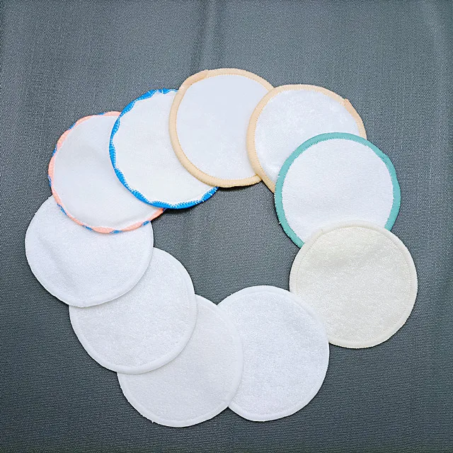 LUMI Hot selling Bamboo cotton Square makeup face pads cleaning remover pads
