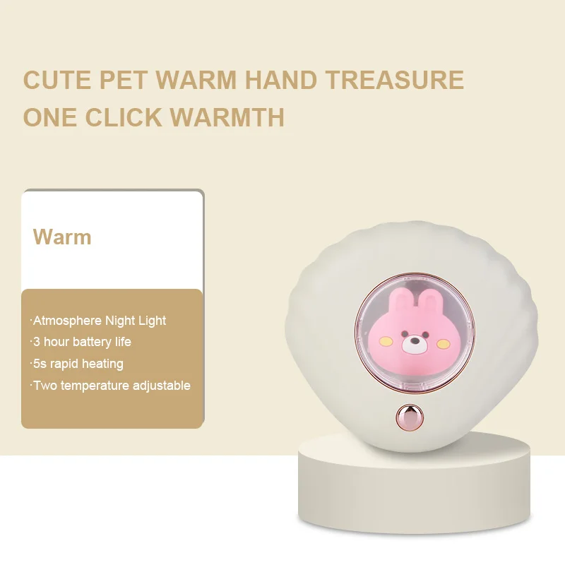 Mini Hand Warmer Cute Winter Heater Portable Quick Heating USB Rechargeable Pocket 1200mAh 2400mah Hands Warmer