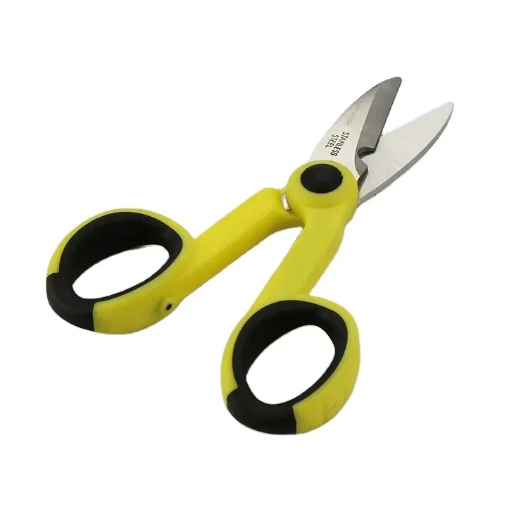 Electrical Scissors Fiber Optic Shears Wire Electric Cable Cutting Scissor