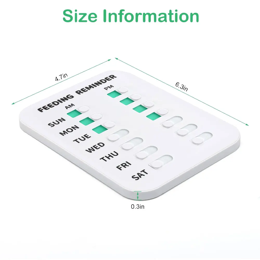 SUNNUO Pet Feeding Reminder Magnetic with Double Sided Adhesive