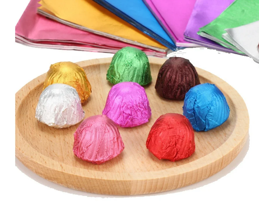 8011 Aluminum Foil  Wrapper Colorful Candy Tea Chocolate Aluminium Wrapping Foil Tin Foil Wrapping Paper in Sheets or Rolls