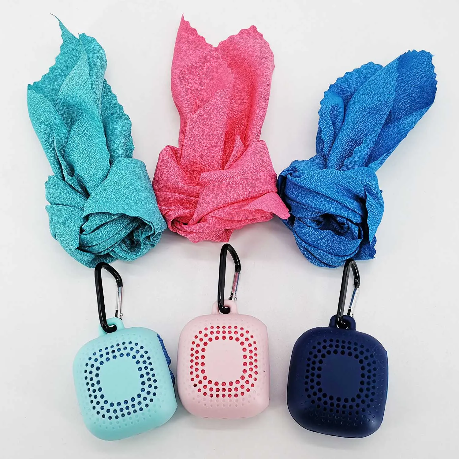 
Wholesale gym towel custom microfibre gym towels Nanofiber Cooling sport towel with Silicone Case 