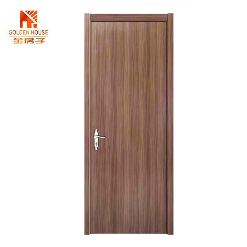 factory made  solid core  bedroom door  HPL laminated melamine veneer painting wood interior   door  for hotel