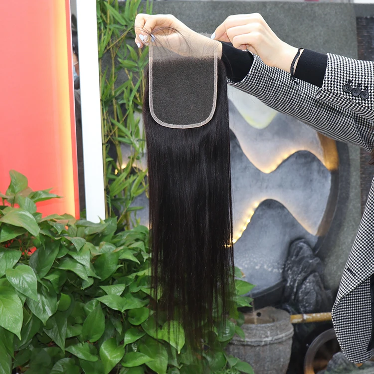 
6x6 5x5 human hair bundles with closure HD lace frontal transparent swiss lace front Remy Raw virgin cuticle aligned wholesale 