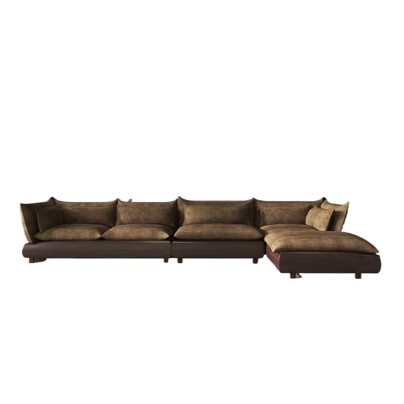 COOMO C21 Babu Sofa Light Luxury Sofa Fabric and Leather Size Household Sofa