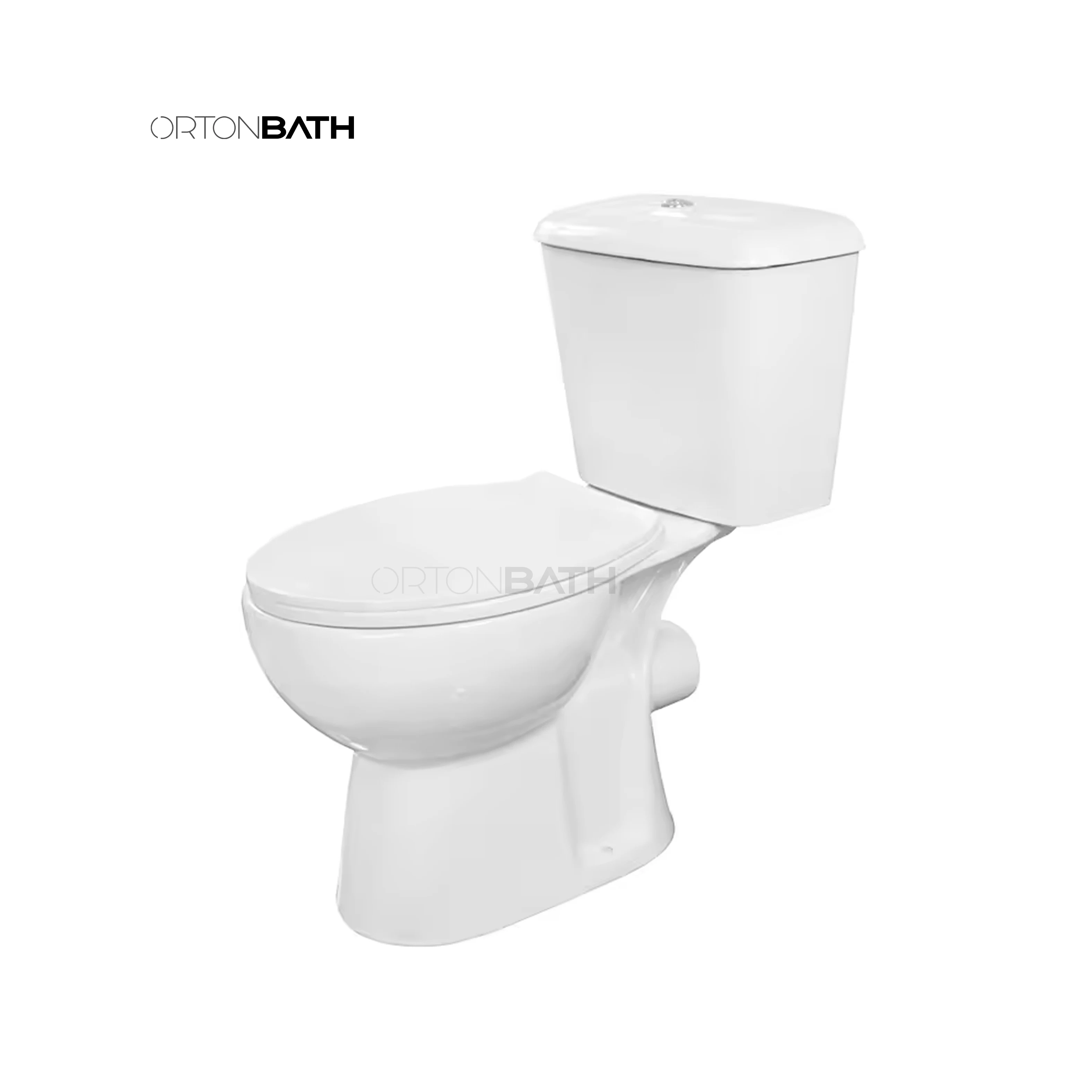ORTONBATHS TWO PIECE XP TRAP Ceramic Toilet UF Toilet Seat OVAL toilet bowl 2 PIECE COMBO ECONOMICAL MODEL