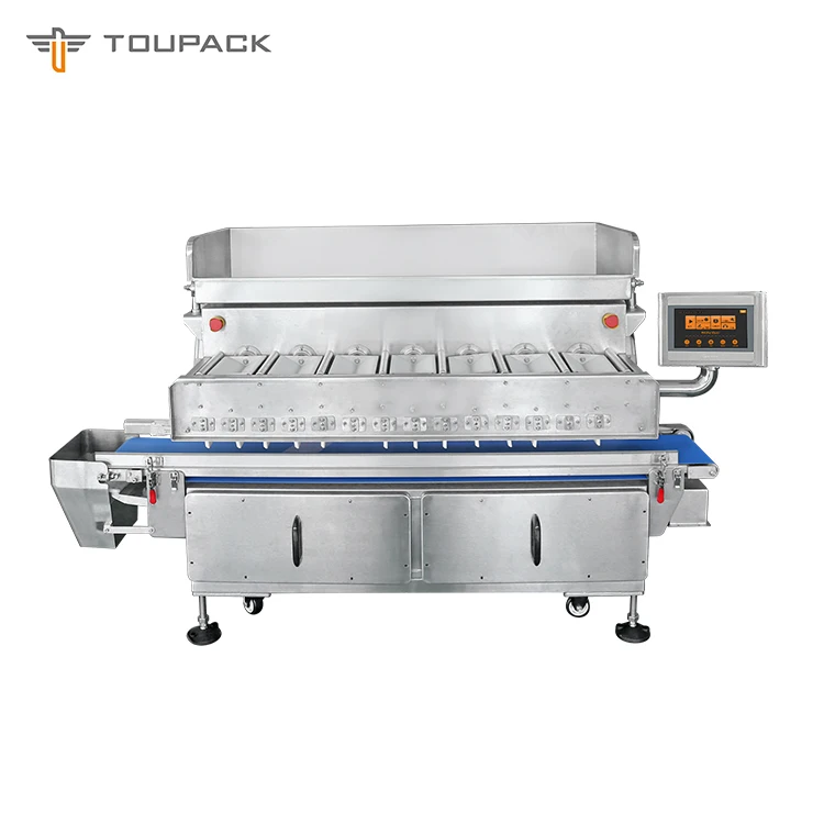 High Speed Automatic Multihead Weigher 7 Head 120 Flip Type Weigher For Fresh And Aquatic Industry