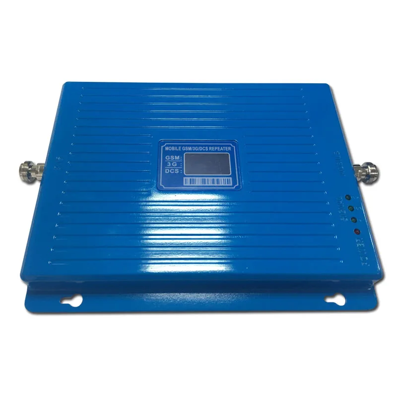 900MHz 1800MHz 2100MHz Triple Band 2g3g4g Mobile Signal Booster GSM W-CDMA LTE DCS Repeater with Screen Display