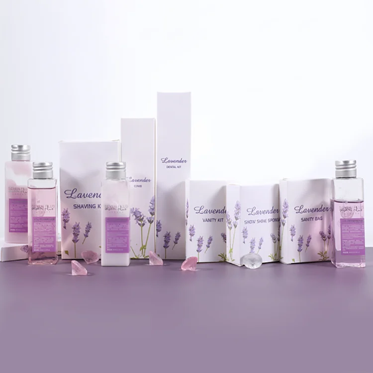 Personalized Custom Logo Cheap Hotel Disposable Amenities Set 5 Star Hotel Travel Size Shampoo Soap Toiletries Set