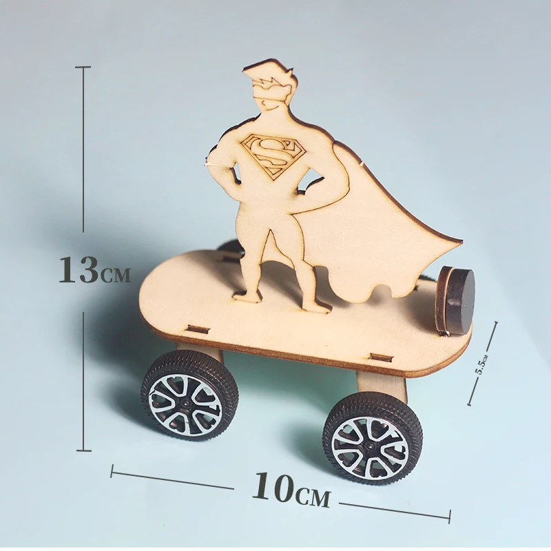 Kids High-tech Small Model Educational Toys for Children DIY Handmade Science Experiment Magnetic Car Assembled Games