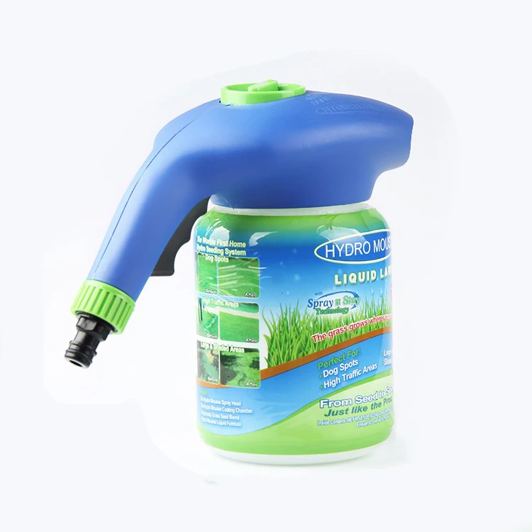 The Ultimate Home Hydro Seeding System Liquid Spray Seed Lawn Care Grass Shot