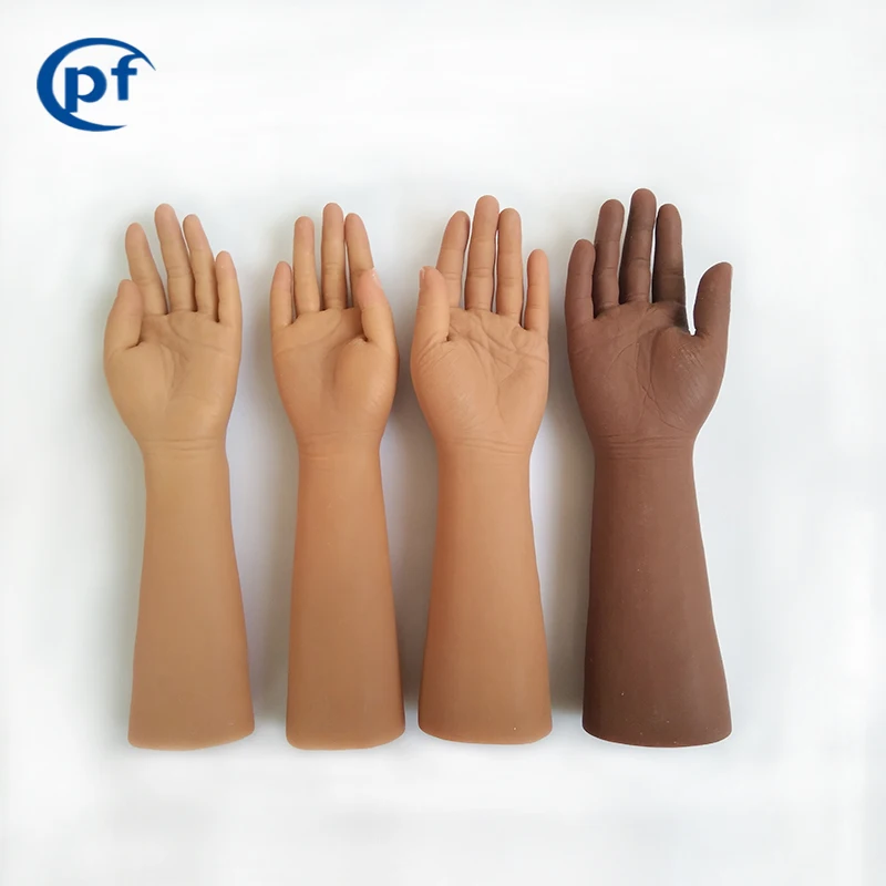 medical artificial limbs parts, prosthetic hand have finger, Silica gel hand