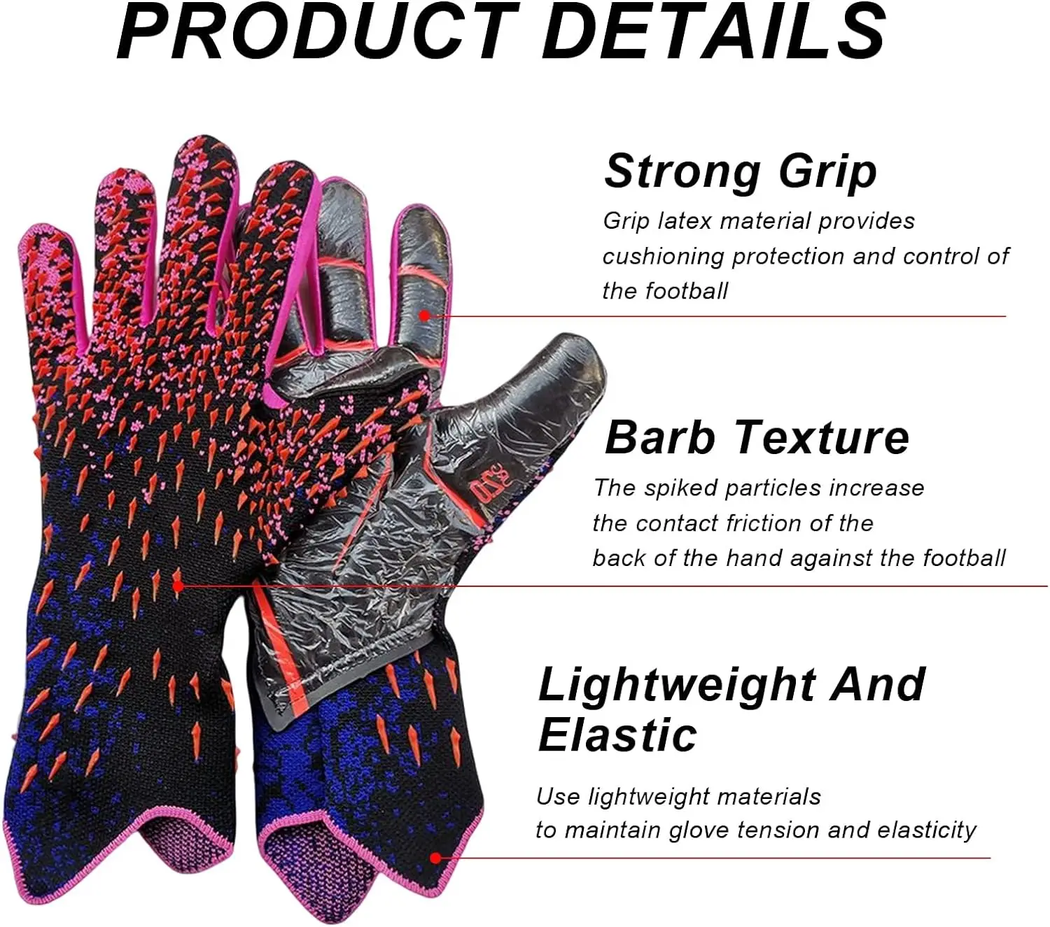 Wholesale manufacturer goalkeeper gloves professional football gloves