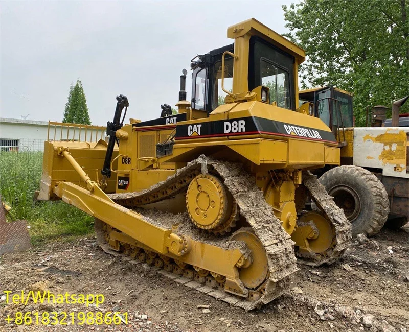 D8R Used CAT Caterpillar Bulldozer Caterpillar used dozer d8r tractor bulldozers with good engine
