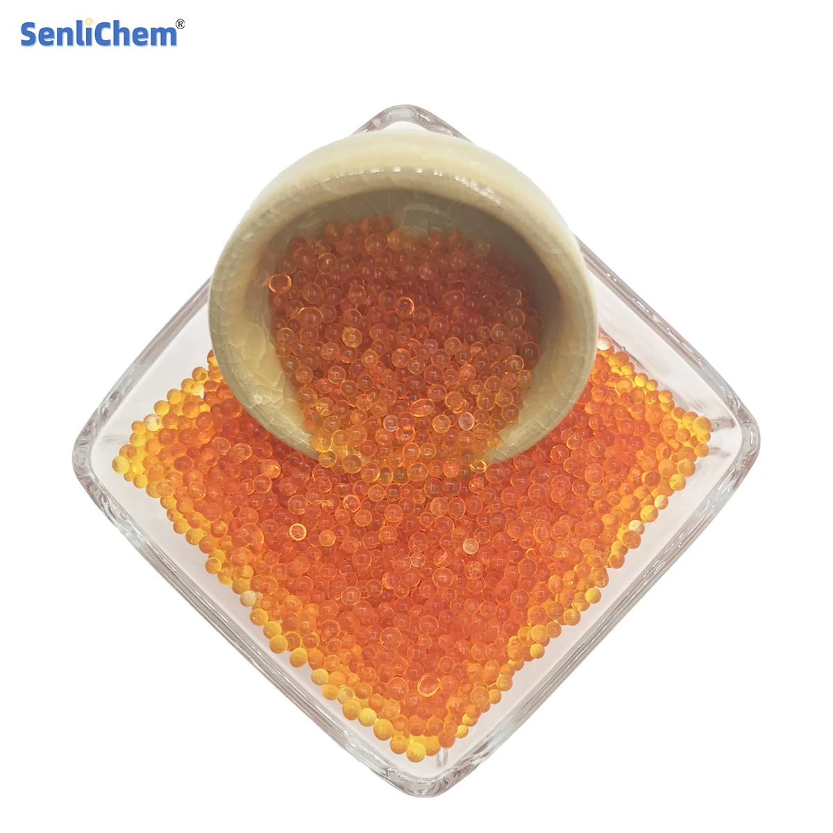2~4mm Orange Silica Gel for Adsorbents, moisture repellents and catalyst carriers