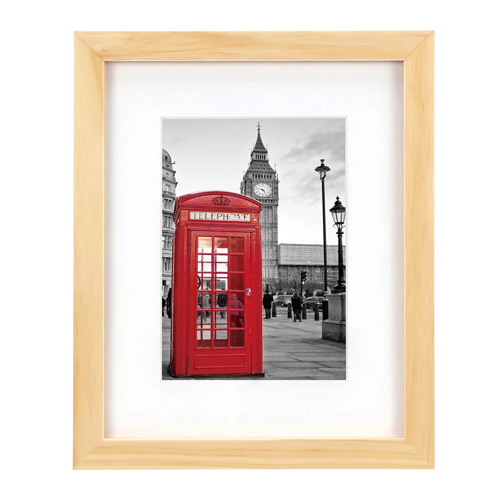 Customized Wholesale Photo 4*6' Frame Natural White Poster Frame Wood Photo Frame