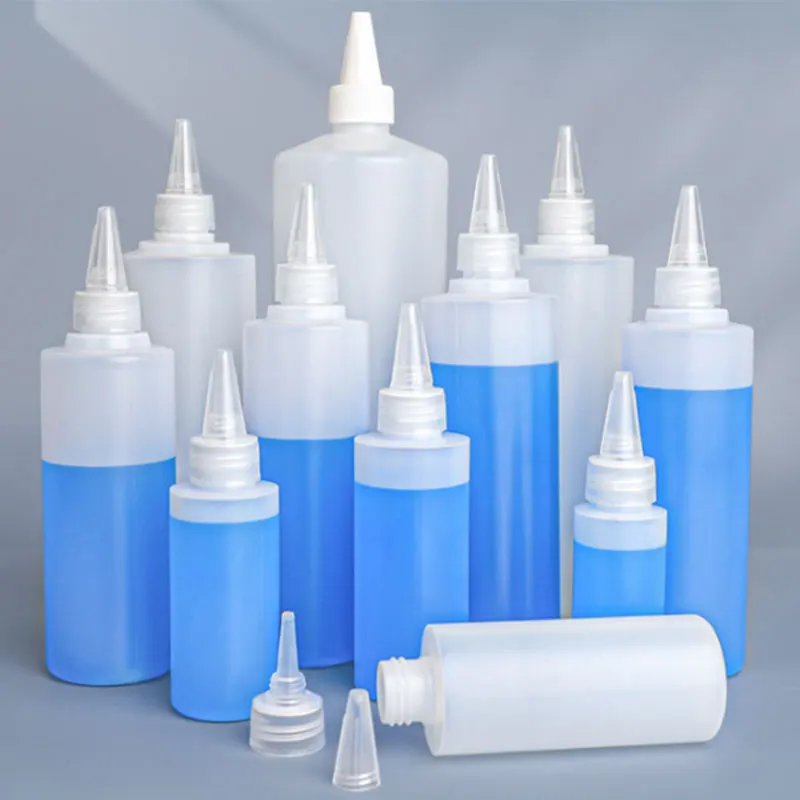 Black Glue Plastic Bottle Wholesale Pointed Mouth Ab Glue Uv Drip Glue Light-Proof Nail Polish Packaging And Repackaging Bottle