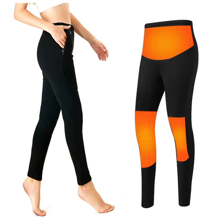 Adjustable Temperature Carbon Fiber Heating Trousers Winter Warm Heated Pants for Men Women (1600396489733)