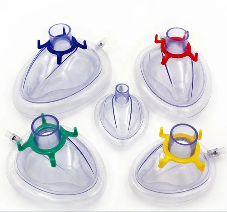 Protective Isolation Factory Making Medical Pvc Disposable Anesthesia Face Mask