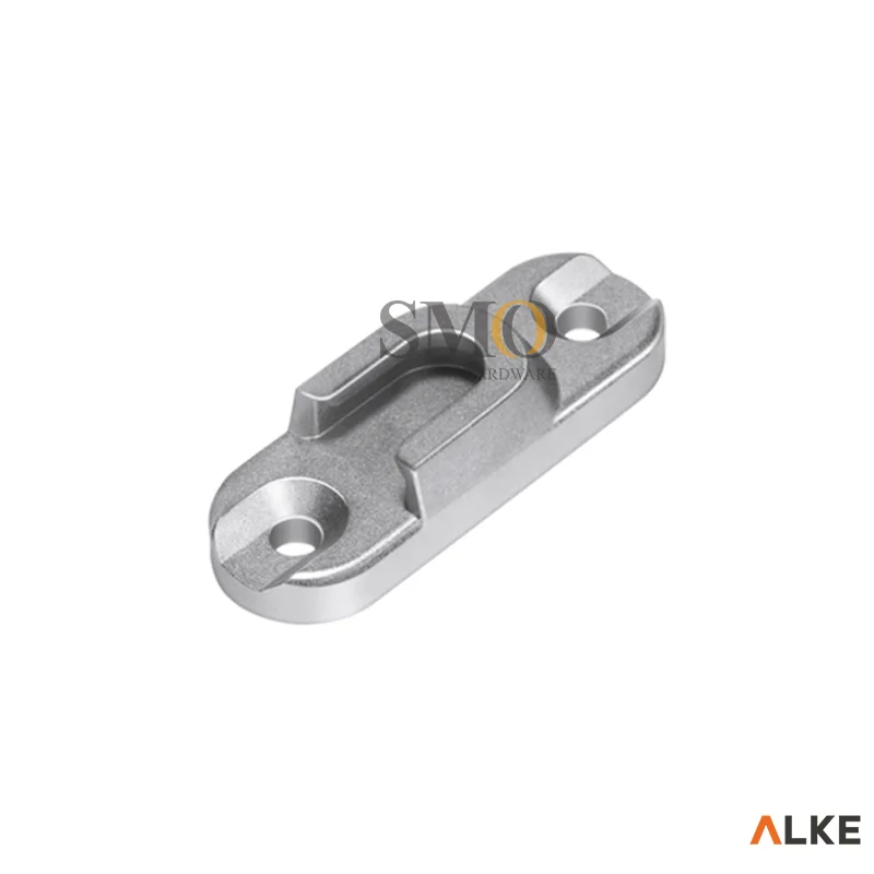 Flat Slot Anti-theft Lockset Sliding Door Window Metal Door Lock Stamping Stainless Steel Door Lock Strike Plate