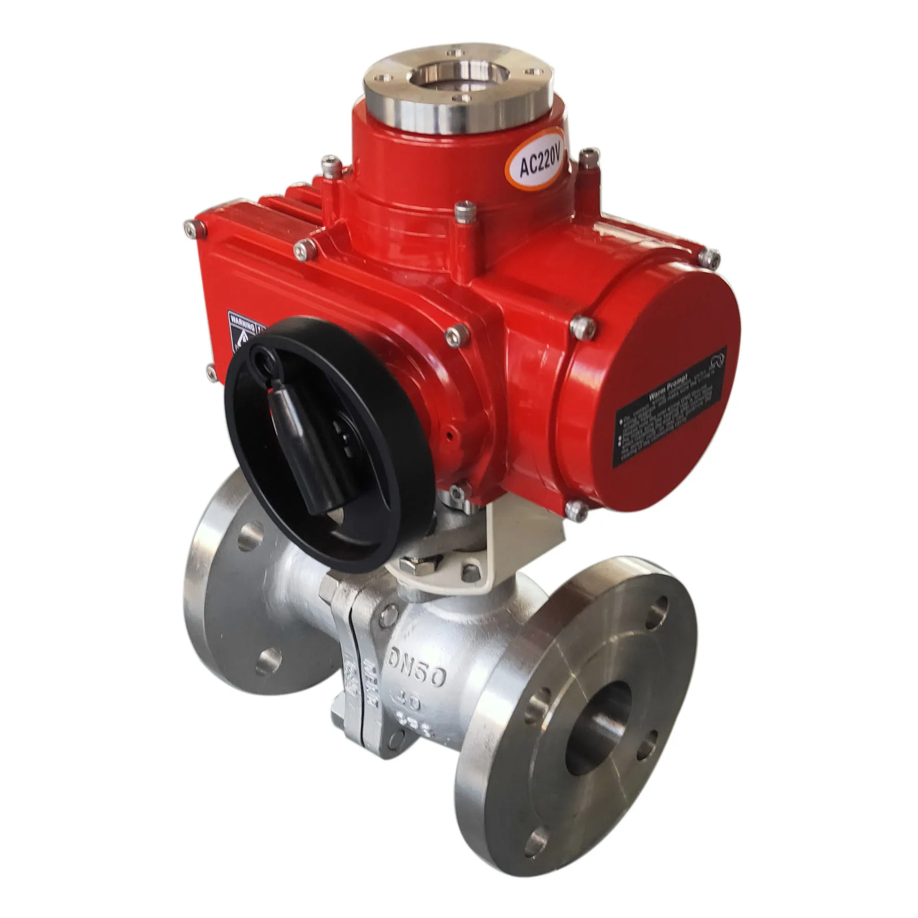 12V 24V 220V Flange Type Water Flow Control Electric Motorized Actuator Ball Valve Electric Actuator