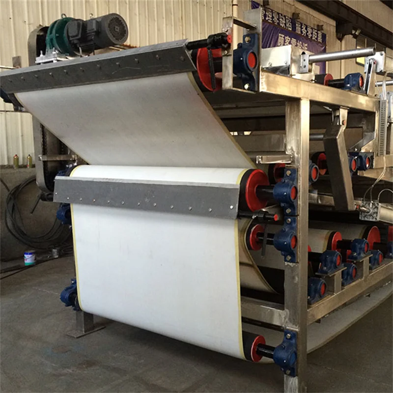 high quality sludge dehydrator and dewatering machine horizontal belt filter press