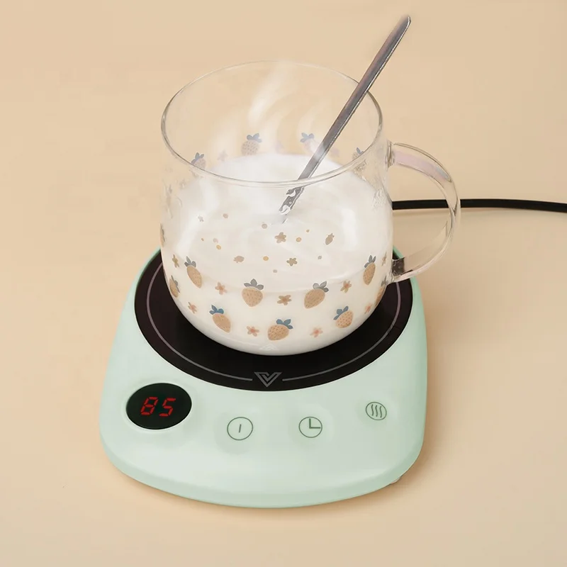 Новая Подарочная идея, кофейная кружка, кружка, подогреватель для дома, офиса, молока, чая, воды 85, автоматическое выключение, градус 50 Вт, 110 В, сенсорный контроль, нагревательный элемент