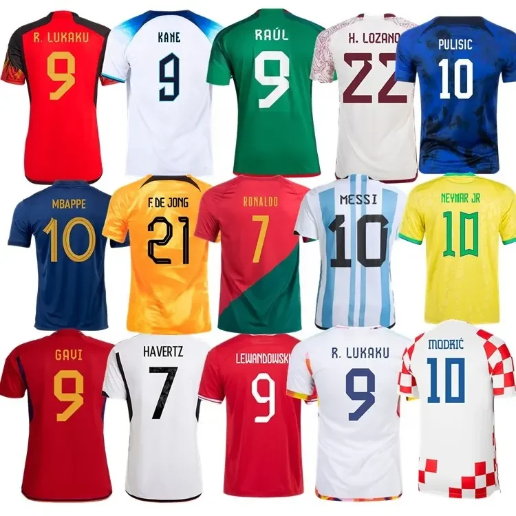 Custom OEM Soccer Wear Design Club Team Name Football Set Football Shirts Thailand Football jersey Sublimated Soccer Jerseys