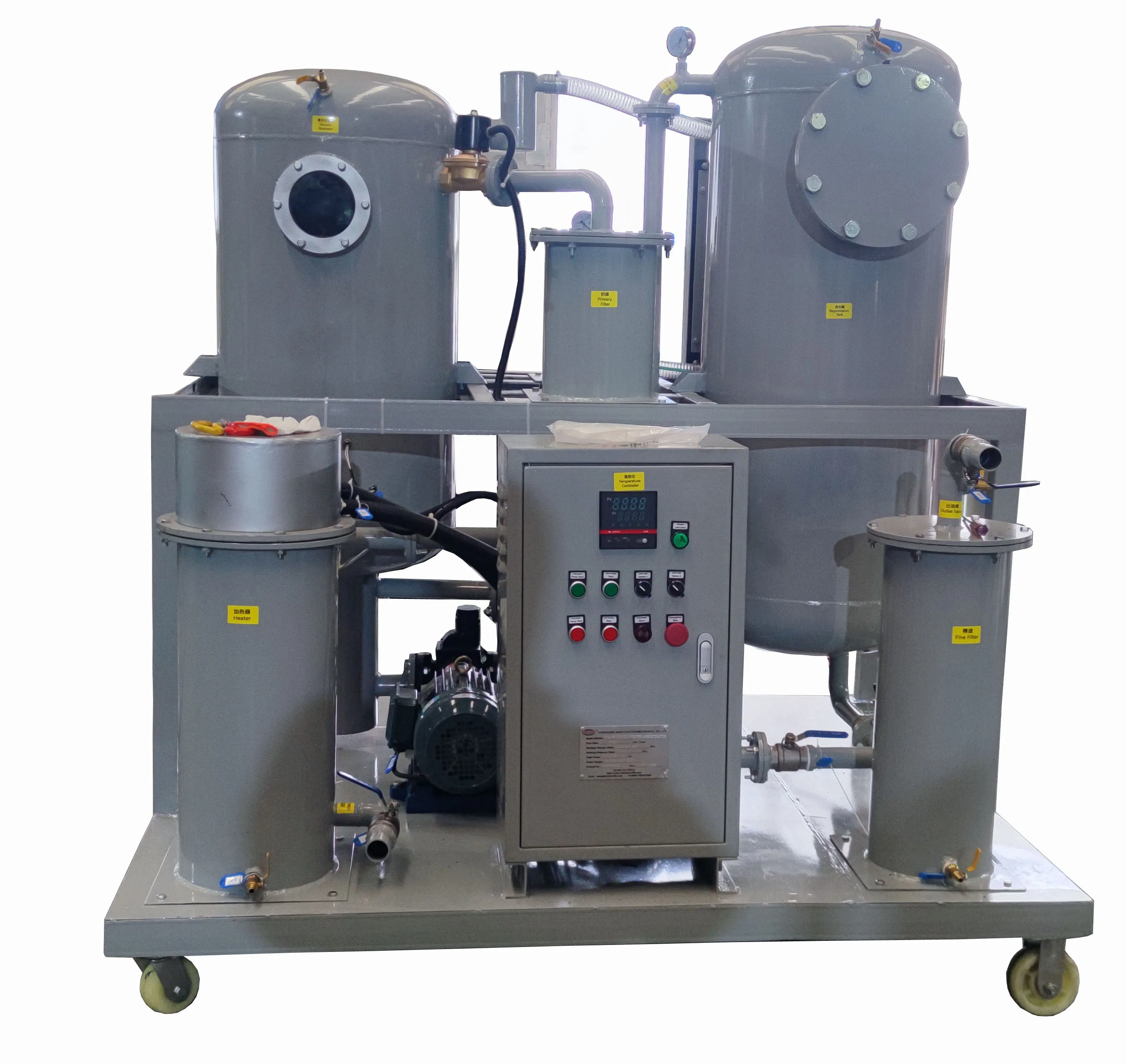 High Vacuum Waste Turbine Oil Purifier Machine/Lubricating Oil recycling machine