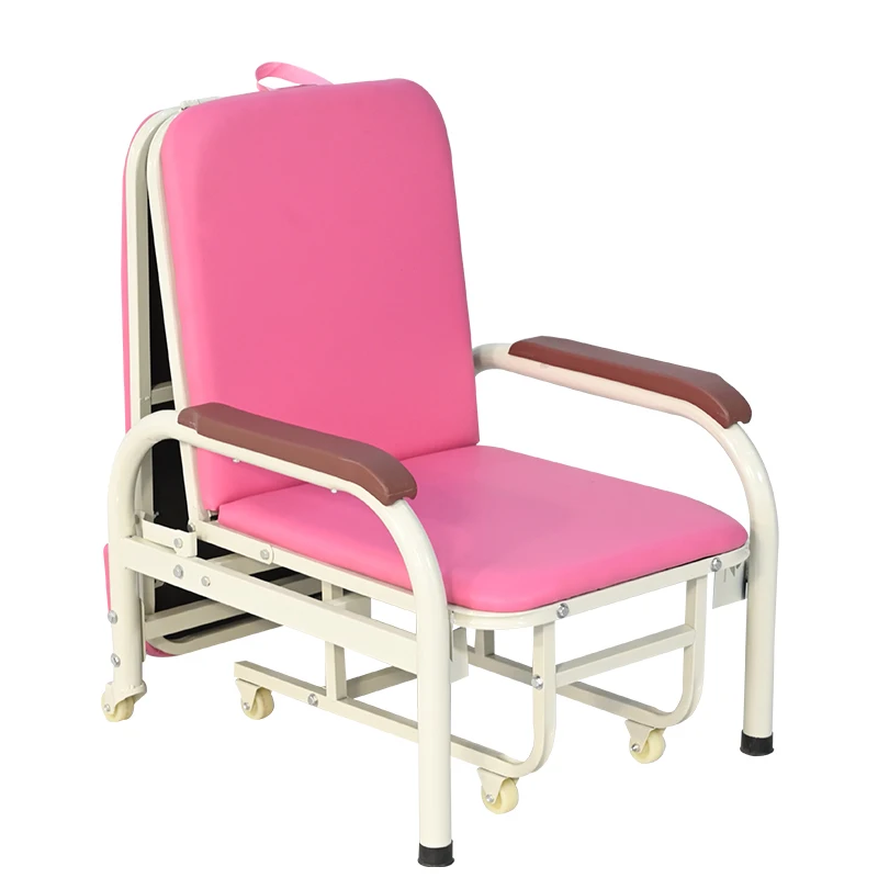 China Factory Price Portable Folding Hospital Sleeping Chair Patient Room Medical Accompany Chair