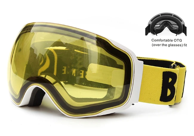 Лидер продаж, очки для катания на лыжах и мотоцикле с большим сферическим ремешком, очки для катания на сноуборде Googles SNOW-4200