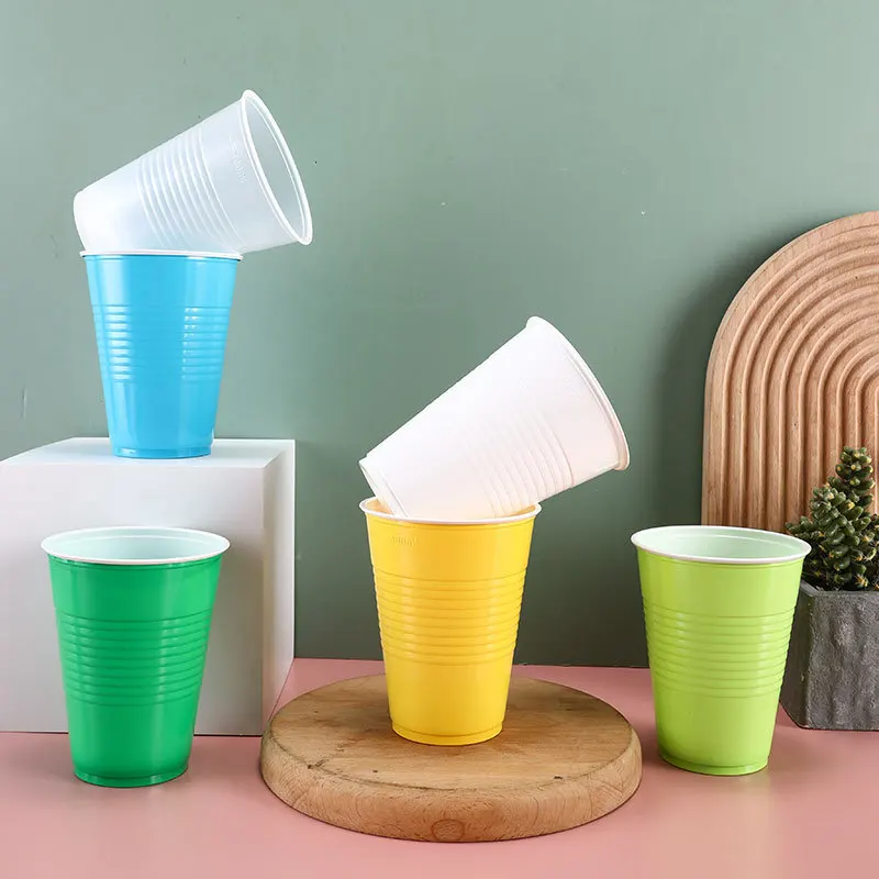 Wholesale 300ml Single Wall PS Plastic Cups Customized Cute Shaped & Logo Printed Cups