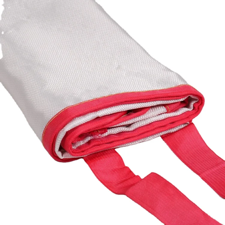 En1869 Large Size Emergency Survival Fiberglass Fire Proof 1.8 m X 1.8 m Fire Blanket Roll With Own Print for safety protection