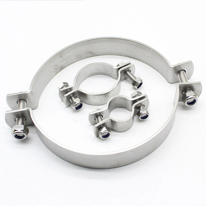Heavy duty Galvanized strap U type pipe tube clamps quick release tube saddle pipe clamp water hose clamp