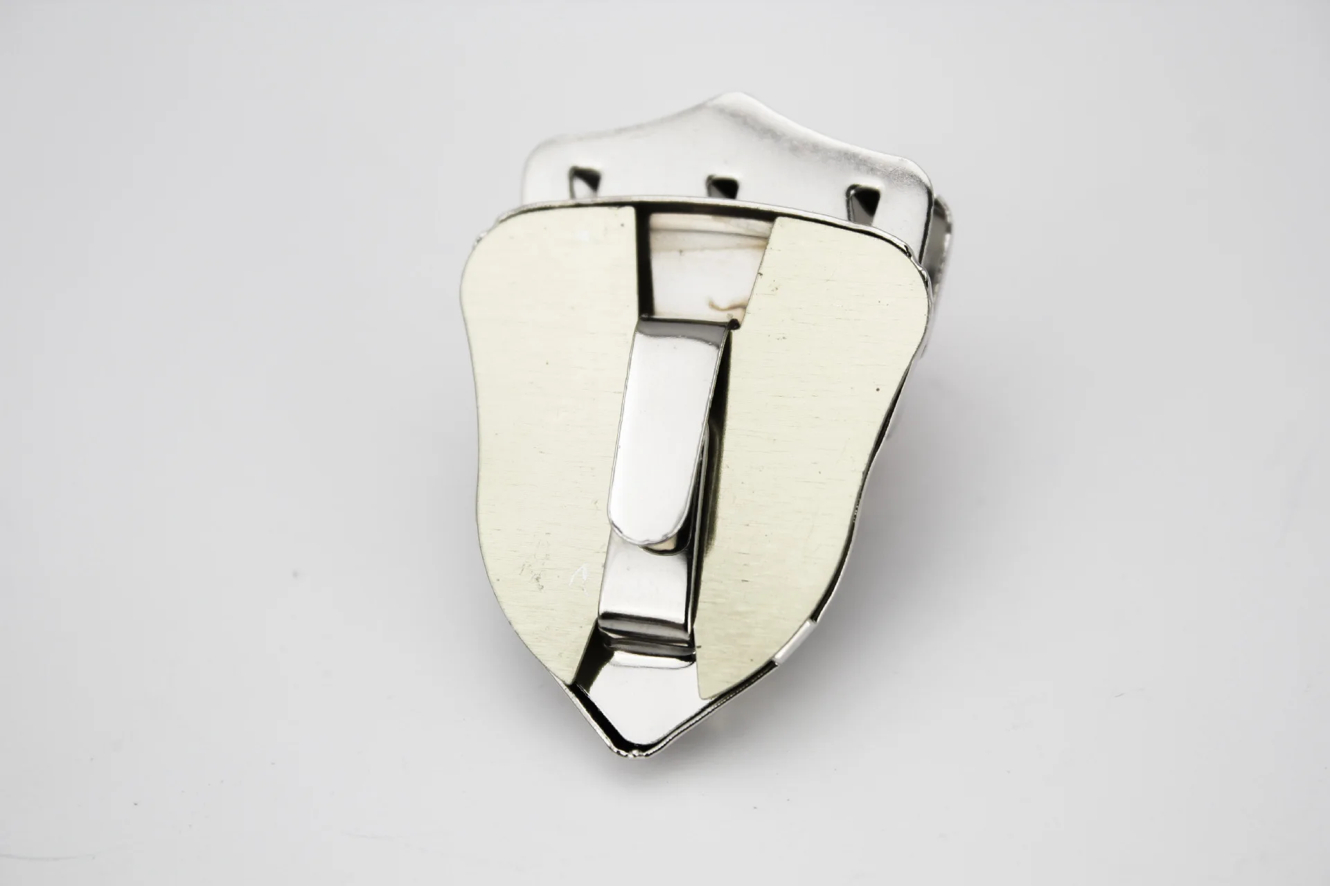 Excellent quality unique design plating metal bag lock catch hardware accessories hasp luggage buckle smaller Clips  Push Locks