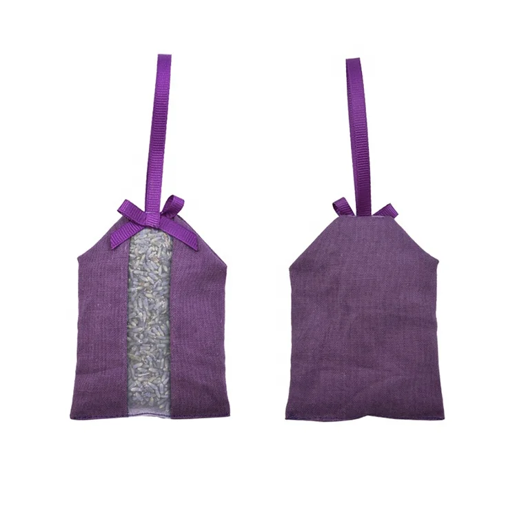 
Wholesale Linen and organza natural 5A food grade lavender sachet bag 