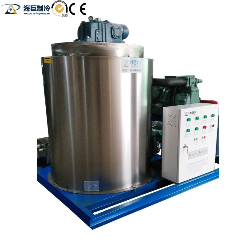 Commercial application of low-consumption 10-ton flake ice machine